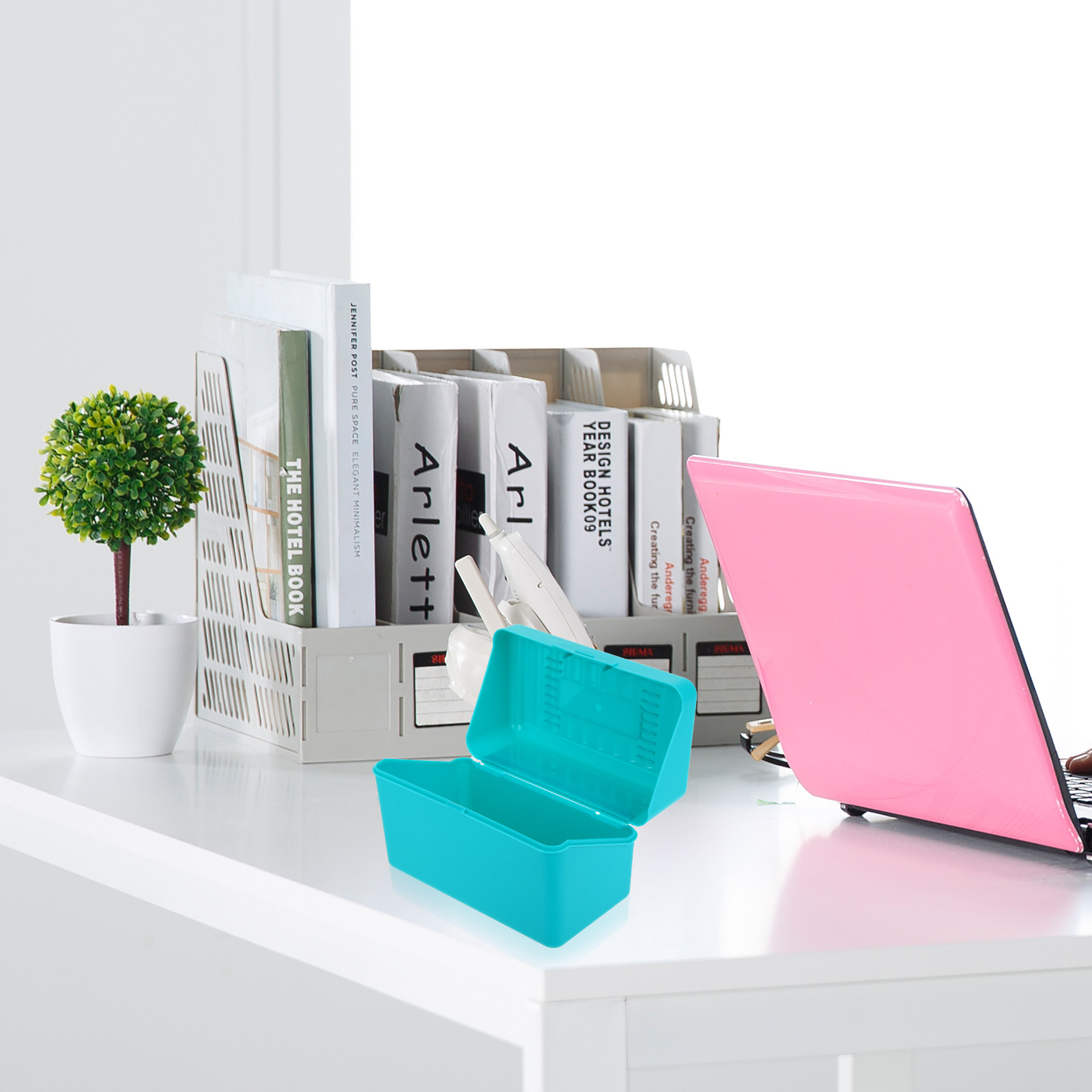 Card Index Box - 4Pcs Index Card File Box Thick