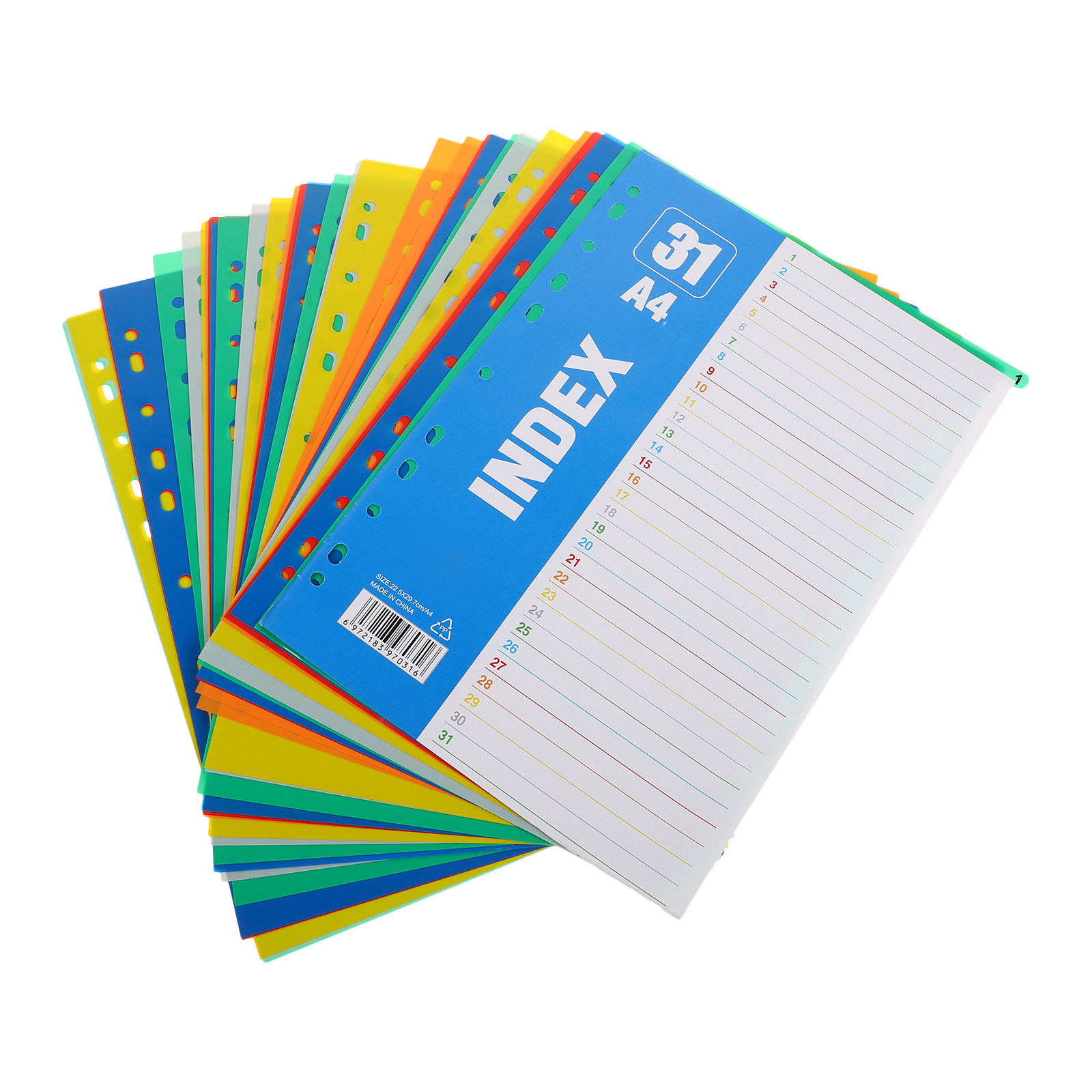 1Set A4 11-Hole Plastic Index  - Tab Divider A4 评论和价格
