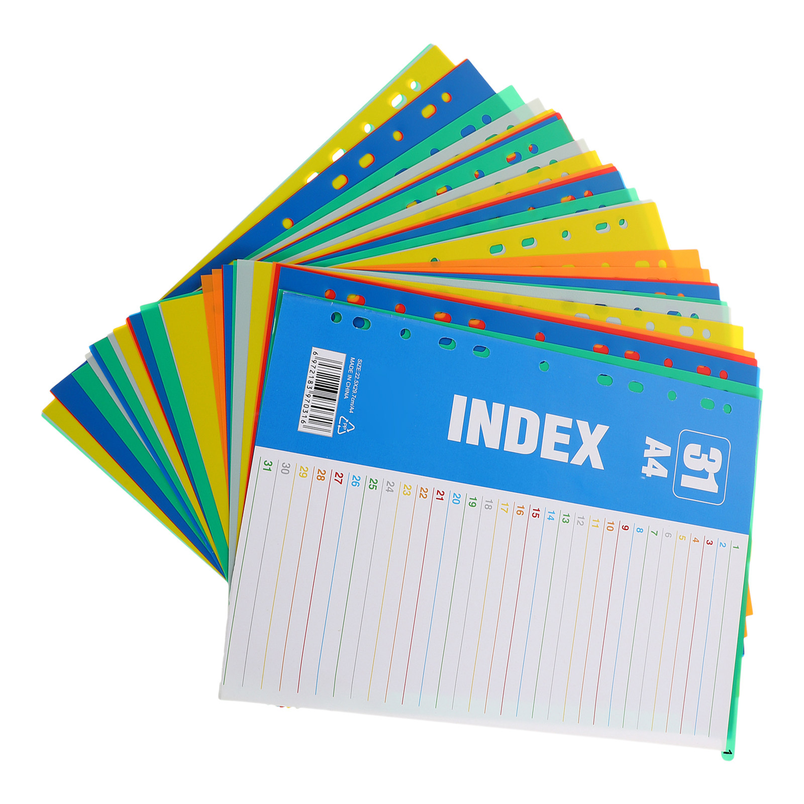 1Set A4 11-Hole Plastic Index  - Tab Divider A4 评论和价格