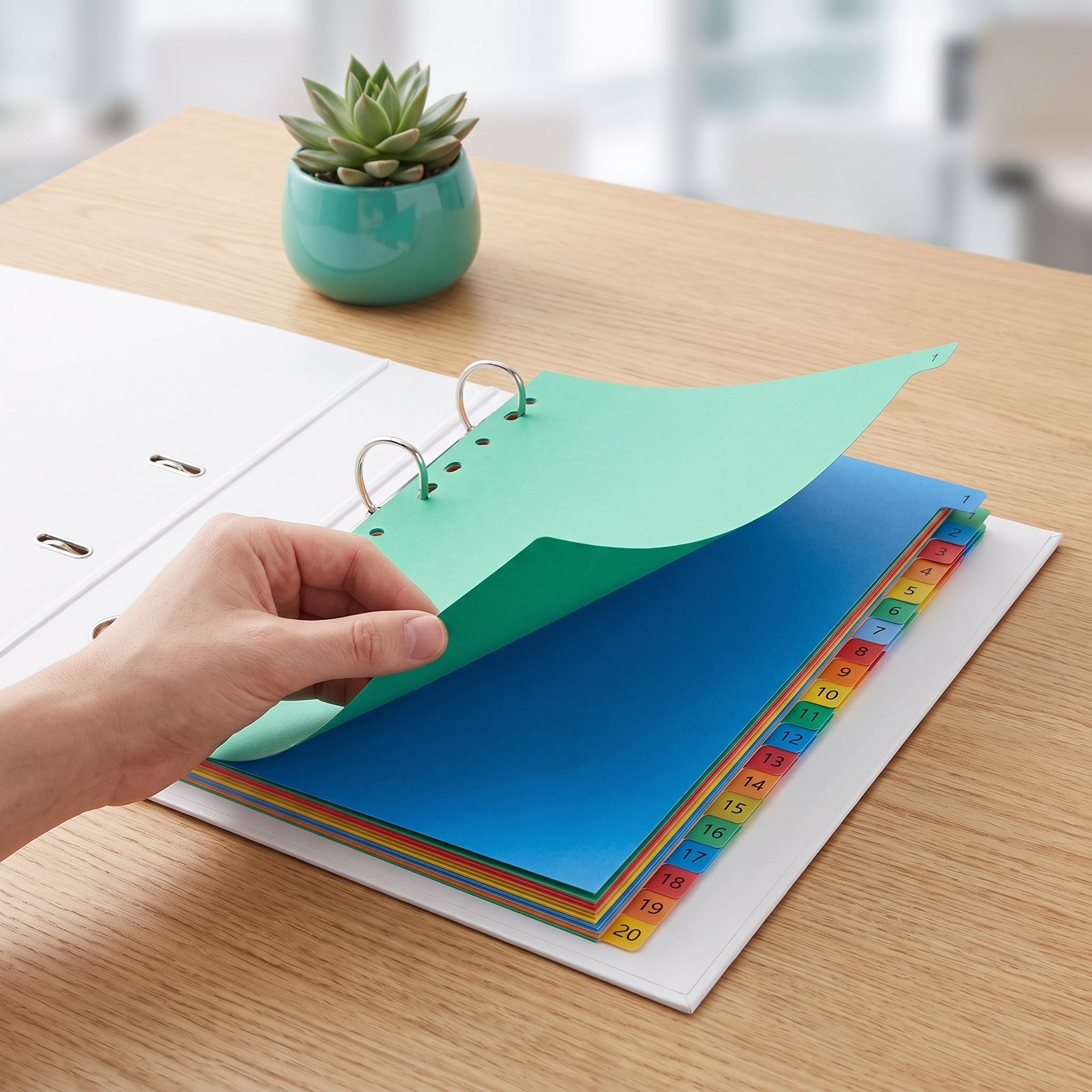20 Pages A4 Size Color Coded P - Tab Divider A4 评论和价格