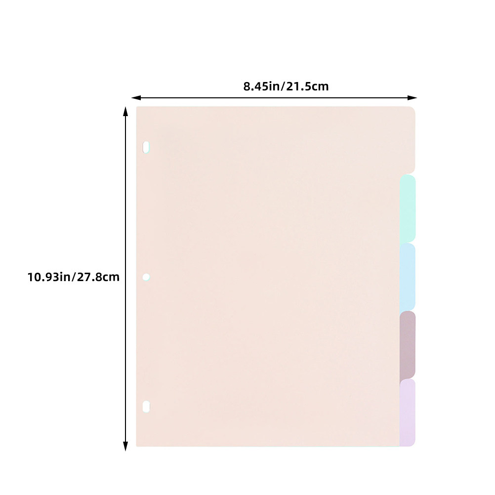 1Set Frosted PP A4 Binder Divi - Tab Divider A4 评论和价格