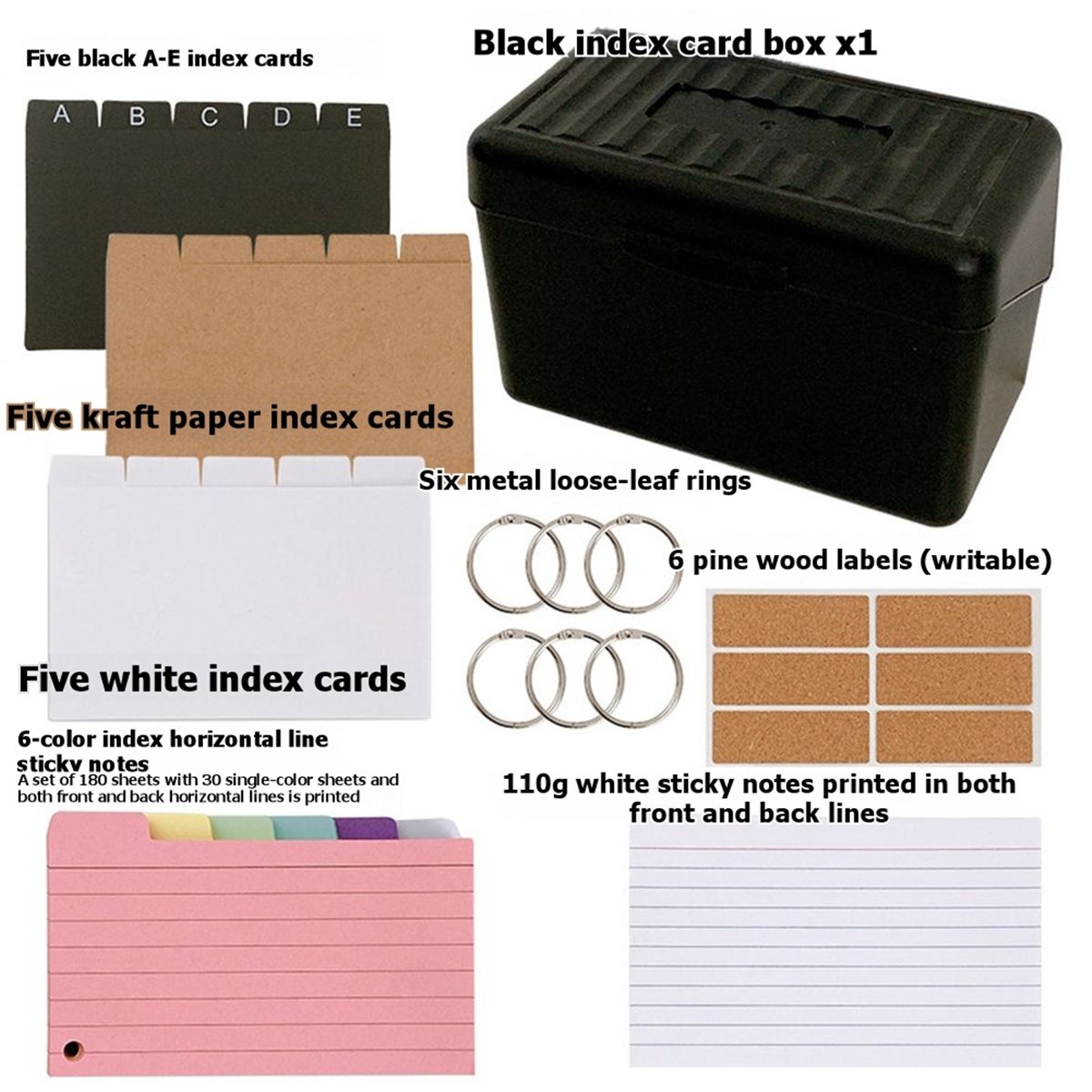 828 Mega Sale 3x 5 Index Card  - Card Index Box 评论和价格